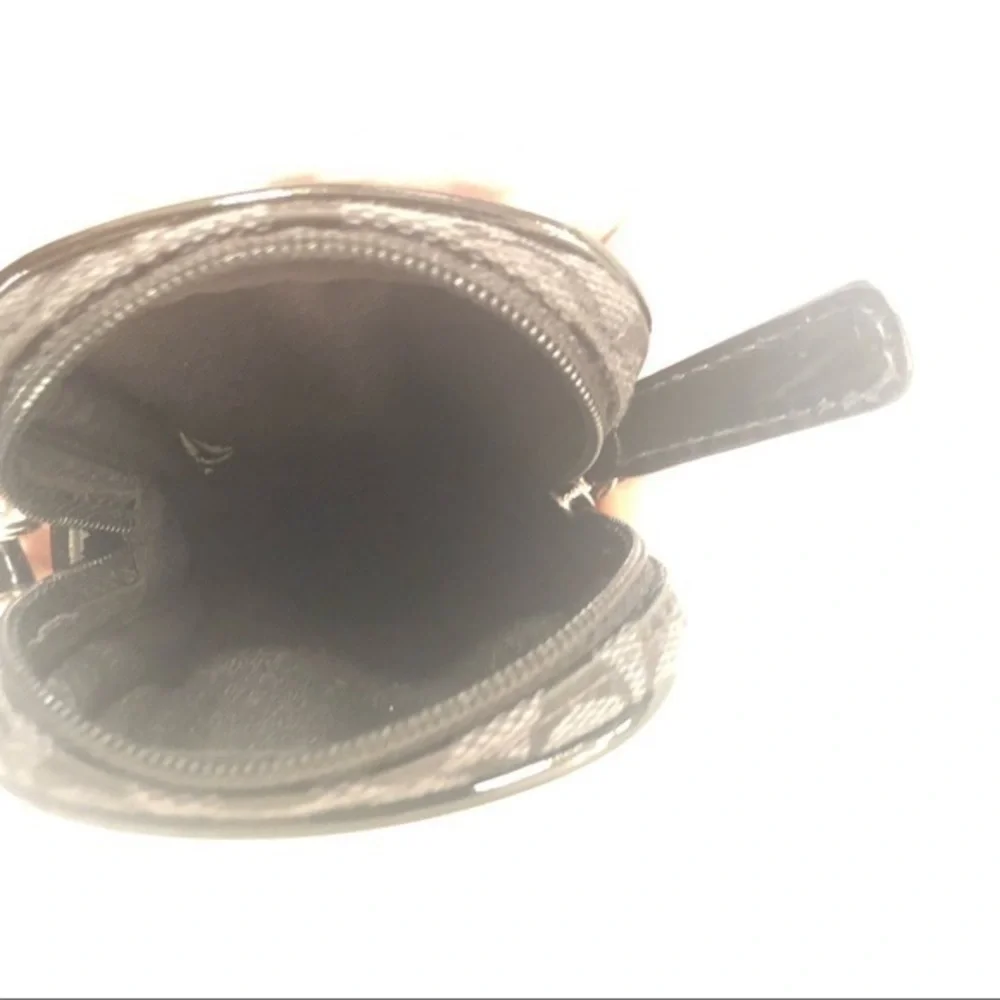 Coach vintage y2k signature mini black wristlet bag